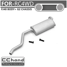 cchand rc4wd FJ40 RC 장난감 자동차 부품용 금속 파이프, 01 하얀색
