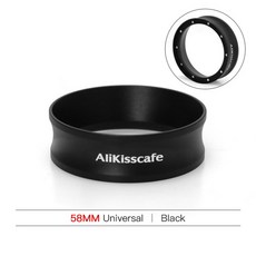 AliKisscafe 커피 도징 링 깔때기 51MM 54MM 58MM Delonghi Breville Portafilter 에스프레소 액세서리 Barista Tools 용 마그네틱, 3)58mm Black