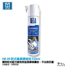 hb-99 鏈條清潔保養組合包 贈鍊條刷 乾式氟素鍊條油 五金零件清潔劑 gogoro 重機適用, 1個