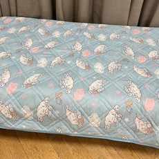 일본 정품 산리오 싱글 이불패드 침대패드 누빔 밴딩, 시나모롤