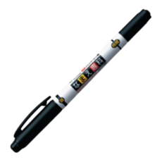 TOMBOW 蜻蜓 雙頭油性筆 0.4 / 0.8mm (黑), 1個