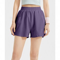 高品質 簡約抓皺防走光運動短褲 A字版型 高腰收小腹 速乾健身瑜伽跑褲