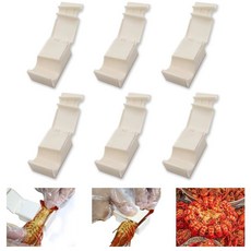 가재 필러 아오채 6PCS 셔커 쉘링 장치 새우 필러 휴대용 주방 기기 쉘러 해산물 도구, 1개