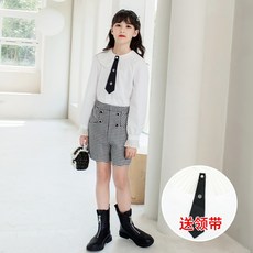 女童風衣外套2025春秋裝新款兒童外套洋氣親子裝中大童裝長款大衣