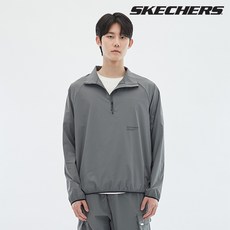 [스케쳐스] 남성 우븐 하프 집업 티셔츠 SP3MTCFS012