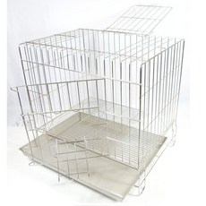 優旺寵物 不鏽鋼固定籠, 1個, 2尺固定白鐵籠(附一般版底網+底盤)