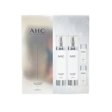 AHC 玻尿酸保濕神仙水乳液套組 韓國原裝進口 4件組禮盒, 1個, 4件套組 (現貨供應)