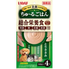 いなば 犬用 啾嚕ご飯 綜合營養 雞肉起司口味 14g x 4本入 狗狗零食, 4個, DS-241綜合營養食（雞肉）