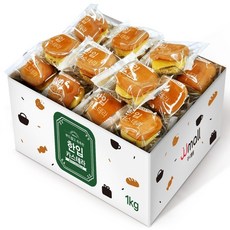 젤리젤리 부드럽고 촉촉한 한입 카스테라, 1kg, 1박스