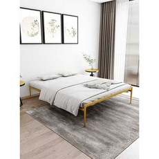 유럽식 프레임 침대 받침대 더블 인테리어 깔판 검정 공주 빈티지, 블랙 1200mmx1900mm, 블랙 납작꼬리(호박밭)