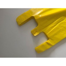 손잡이 비닐봉투 노랑 7L (40cm x 50cm+M6cm) 100매, 1개