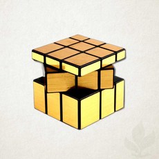 유닛키즈 매직 미러 큐브 골드 No.124g 두뇌 회전 퍼즐 장난감 1개입