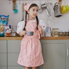 베베샤 아동앞치마 3종세트 앞치마+토시+두건