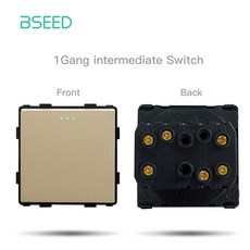 BSEED EU 표준 버튼 C USB 개선 유리 HD DIY 기능 TV 스위치 인터넷 유형 프레임 홈 부품 소켓, 18 Button 1 Gang