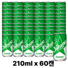 롯데 칠성사이다, 210ml, 60개
