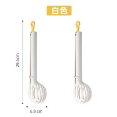 食物夾 夾蛋夾麵條廚房多功能打蛋器撈蛋器攪拌器棒麵包夾撈麵夾子食品夾, 【兩個裝】白色, 1個