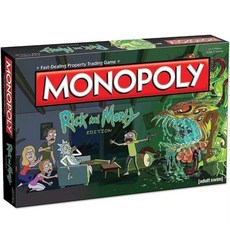 모노폴리 Monopoly 보드게임 어린이 주니어 테이블 게임 Rick and Morty, 1개, 1개입