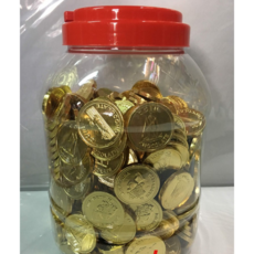 古早味女王金幣巧克力 代可可脂巧克力 金幣美金巧克力, 1個, 3kg