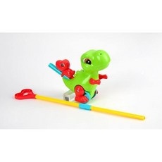 밀고다니는 걸음마보조기 아기 걸음마장난감 밀대, 공룡, 1개