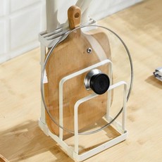 수납 정리 도마 거치대 꽂이 뚜껑 싱크대 칼 주방 냄비, 1개, 커피골드