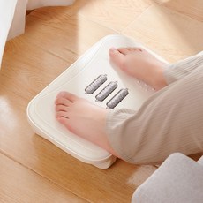 지압 발받침대 발마사지 책상 의자 소파 발판 풋스툴, 화이트