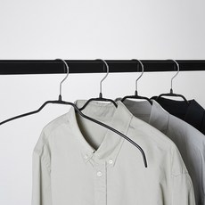 엠부띠끄 와이셔츠용 논슬립 어깨뿔방지 옷걸이 L/XL, 블랙, 20개
