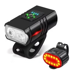 COOSPO 400-900루멘 자전거 전조등 방수 충전식 전면 램프 자전거 라이트 알루미늄 초경량 플래시라이트 하, 03 BL600-W