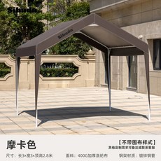 간이창고 농업용 텐트 쉘터 도구 천막 간이 이동식 보관함 정리함, 1, AC. 모카 3m x 3m 폐쇄 없음
