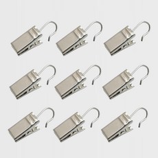 바란스 커튼 집게 (커텐레일 링 등 다용도 집게), 12개, 실버