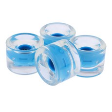 4PCS 마그네틱 70mm 라이트 업 스케이트 보드 휠 미니 크루저 보드 용 프리미엄 조명 휠 야외 롱 보드, PU, 블루