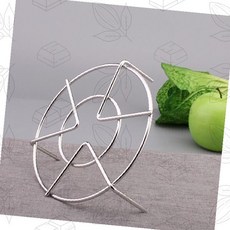 스테인리스 사과 커터 슬라이서 원형 과일 절단기 주방용품, 1개, 스텐받침대