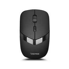 Esense 逸盛 M340 靜音無線滑鼠, 純黑色