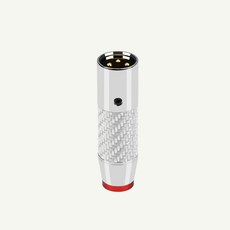 HIFI 發燒 碳纖維 XLR 卡儂頭 純銅 鍍銠 音頻平衡線 公母接頭, 1個, XLR 碳纖鍍金公頭 1只