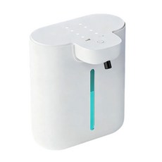 자동 비접촉 비누 디스펜서 1200mAh 충전식 배터리 및 가정용 사용과 호환되는 가변 방출량, 하얀색, 1개