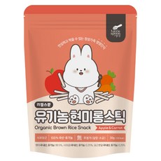 小媽咪團購趣韓國 Little Spoon 寶寶長棒棒米餅 5個月以上寶寶適用 無添加 獨立包裝, 1個, 蘋果胡蘿蔔
