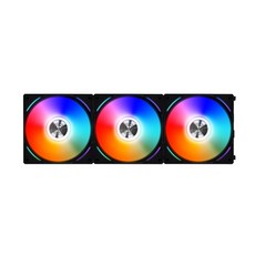 LIAN LI UNI FAN AL120 積木風扇 (三顆裝/黑色) ARGB燈效 電腦散熱風扇 藍海小棧, 黑色, 1個