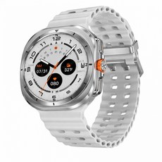 DT Watch8울트라 스마트워치 한국어 지원 AI 연동 심박수 혈압 혈중산소 수면 모니터링 헬스케어 워치47mm, 화이트47mm