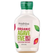 Madhava Clean Simple 유기농 Agave Five® 저혈당 감미료 454g(16온스)