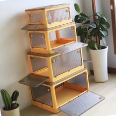 대용량 오픈형 폴딩 더홈 84L 리빙박스 반투명 116L, 1개, 더홈 5면오픈 리빙박스 (116L 화이트)