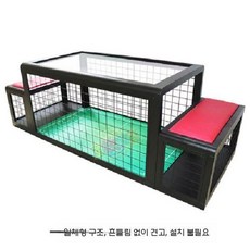 발축구 좌식 풋볼 실내 축구 오락실 테이블 축구게임 장비, 검은색+빨간색 시트 쿠션