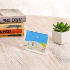 자석 L자형 아크릴 쇼케이스(9x6cm) 아크릴꽂이, 1개