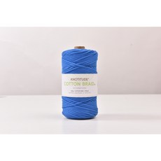 3mm 고급 마크라메실 순면우동사 100m 네트백 스트링 컬러우동실 코튼 브레이드 색실, 62-Blue