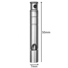 티타늄 비상 생존 호루라기 랜야드 포함 - 캠핑 하이킹 야외 활동을 위한 초경량 안전, [01] 1PC, 01 1PC, 1PC
