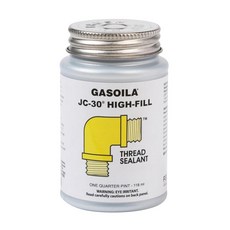 oila 스레드 실란트 JC-30 극한 온도용 고충전 스레드용 금속 및 PVC 파이프 밸브 LP 연료 물 극저온 고압 씰 브러시 포함 14 파인트, 1/4 Pint