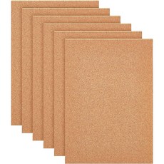 20개 코르크 단열판 사각형은 게시판 벽 장식용 DIY 공예품 29.7x21x0.1cm, 1mm