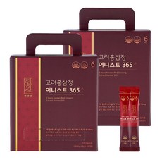 천양삼 6년근 고려홍삼정 어니스트 365 홍삼스틱 100포, 1kg, 2개