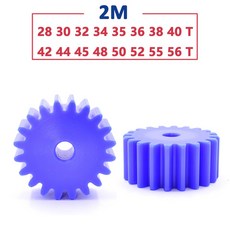 블루 나일론 스퍼 기어 플라스틱 플랫 원통형 드라이브 28T56T 2M 28 30 톱니, 1개, 11 36 Teeth (OD 76mm)