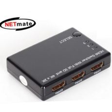 루체트리 선택기 NETmate NM HS302 4K 지원 HDMI 3대1 리모컨 분배기