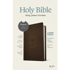 (영문도서) KJV Large Print Premium Value Thinline Bible Filament Enabled Edition (Red Letter Leatherli... Imitation Leather, Tyndale House Publishers, English, 9781496460561