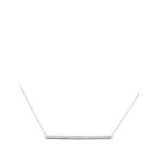 LB 익스클루시브 중고 14K 화이트 골드 다이아몬드 장식 네크리스